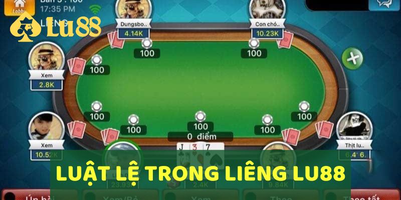 Luật lệ trong cách chơi bài Liêng 